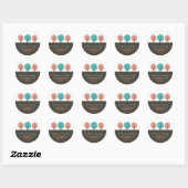 Rétro Kitsch Arbres Retourner Adresse Stickers (Feuille)
