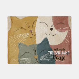 Retro Kittens Huis Interieur Decor Welkom Deurmat