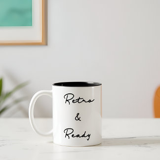 Retro & klaar offerte tweekleurige koffiemok