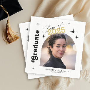 Retro Klas van 2026 Foto Afstuderen Servet