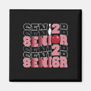 Retro klas van 2026 Senior Bowling Senior Avond 20 Magneet