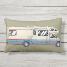 Retro klasse C motorhome kussen