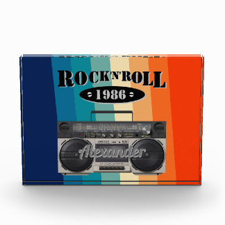 Retro klassiek, boetscapsule, rockmuziek, fotoblokken