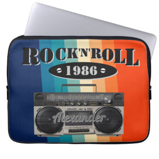 Retro klassiek, boetscapsule, rockmuziek, laptop sleeve
