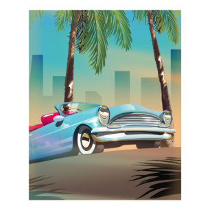 Retro Klassieke Auto Foto Afdruk