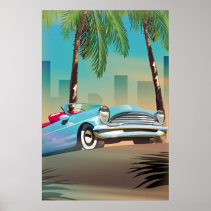 Retro Klassieke Auto Poster
