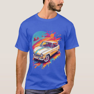 Retro klassieke auto retro cadeau t-shirt