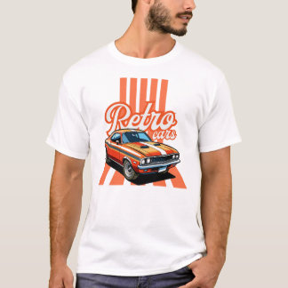 Retro klassieke auto's vintage t-shirt