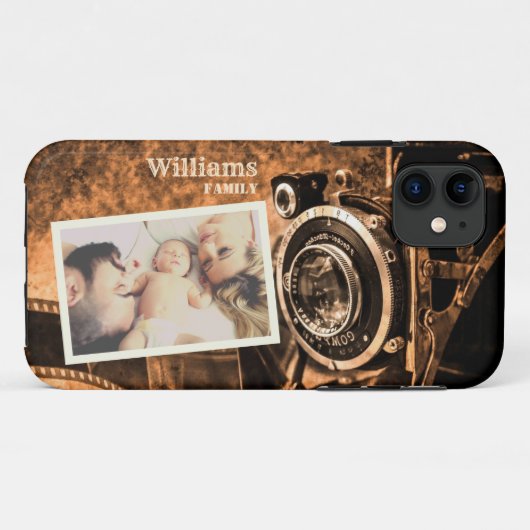  retro klassieke camera rustige familie Case-Mate iPhone case (Achterkant (horizontaal))