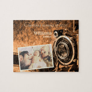 retro klassieke camera rustige familie legpuzzel