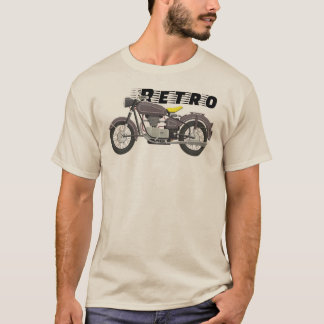 Retro Klassieke Motorfiets Vintage Rijder T-shirt