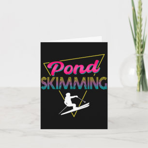 Retro kleding voor vijver skimboarden in de jaren kaart