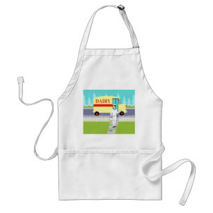 Retro Kleine Schort van de Melkboer van de Stad