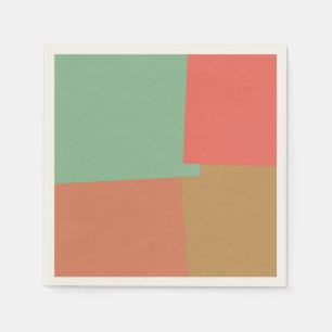 Retro Kleur Modern Geometrisch Patroon #8 Servet