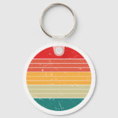 retro kleuren leuke sleutelhanger (Achterkant)