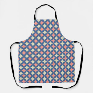 Retro kleuren midden eeuw moderne cirkels schort