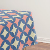 Retro kleuren midden eeuw moderne cirkels tafelkleed (Voorbeeld)