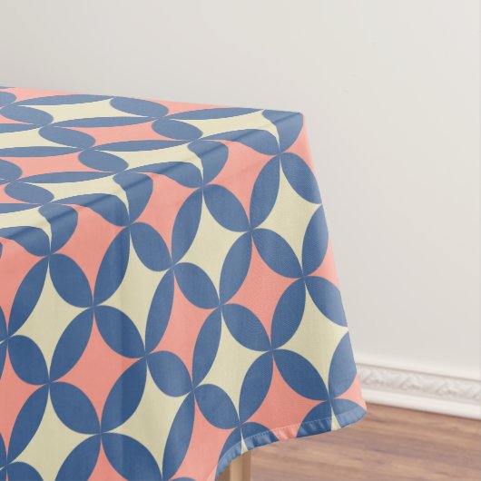 Retro kleuren midden eeuw moderne cirkels tafelkleed (Voorbeeld)