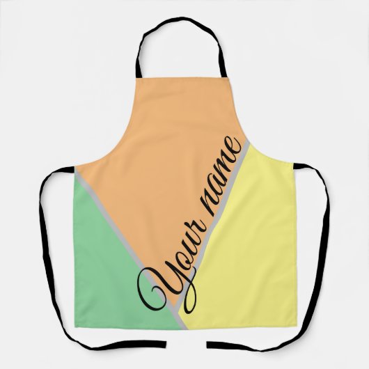 Retro kleuren schort (Voorkant)