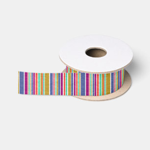 Retro Kleuren Textuur Look Strepen Lint