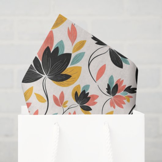 Retro Kleuren Tissuepapier (Cadeauzakje)