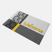 Retro kleurenblok deurmat (Schuin)