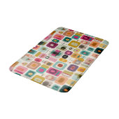 RETRO kleurenblokken Mid Century Moderne Abstracte Badmat (Gekanteld)