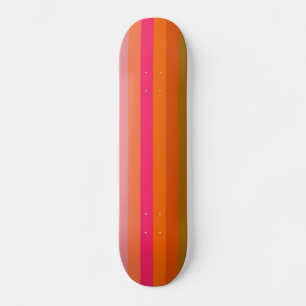 Retro kleurenpatroon 11 skateboard