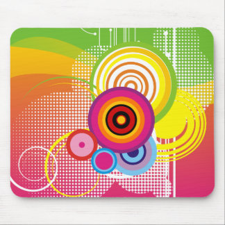 Retro-kleurige mousepad muismat