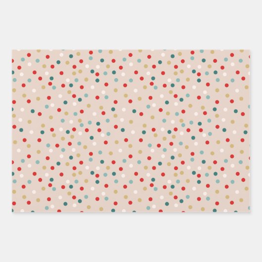 Retro kleurrijk vakantie inpakpapier (Voorkant)