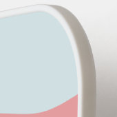 Retro Kleurrijke Blauwe Groovy Lines Beach Sunrise Pickleball Paddle (Links Detail)