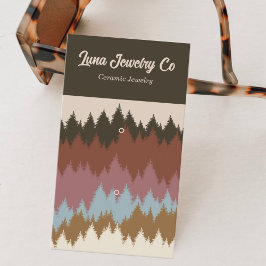 Retro Kleurrijke Bos 2 Speld Sieraden Visitekaartj Visitekaartje