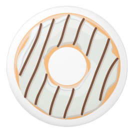 Retro Kleurrijke Donut Patroon Minimalistische Pre Keramische Knop