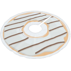 Retro Kleurrijke Donut Patroon Minimalistische Pre Kerstboom Rok