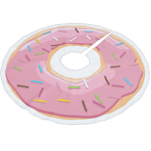 Retro Kleurrijke Donut Patroon Minimalistische Pre Kerstboom Rok