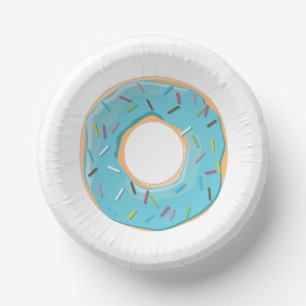 Retro Kleurrijke Donut Patroon Minimalistische Pre Papieren Kommen