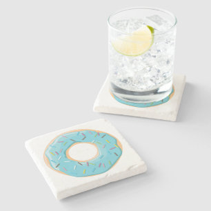 Retro Kleurrijke Donut Patroon Minimalistische Pre Stenen Onderzetter