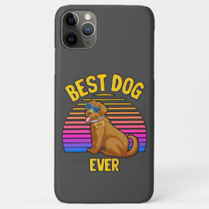 Retro Kleurrijke Funny Golden retriever Dog Hoesje
