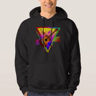 Retro Kleurrijke Gitaar Hoodie