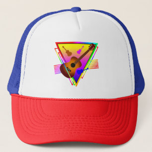 Retro Kleurrijke Gitaar Trucker Pet