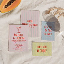 Retro Kleurrijke Hand Getrokken Martini Quirky bru