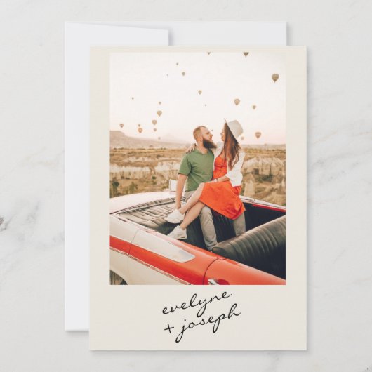 Retro Kleurrijke Heldere Funky Bold Moderne Bruilo Save The Date (Achterkant)