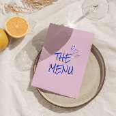 Retro Kleurrijke Heldere Funky Moderne Boho Bruilo Menu