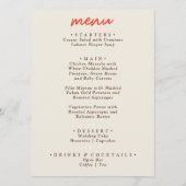 Retro Kleurrijke Heldere Funky Moderne jaren '70 B Menu (Voorkant)