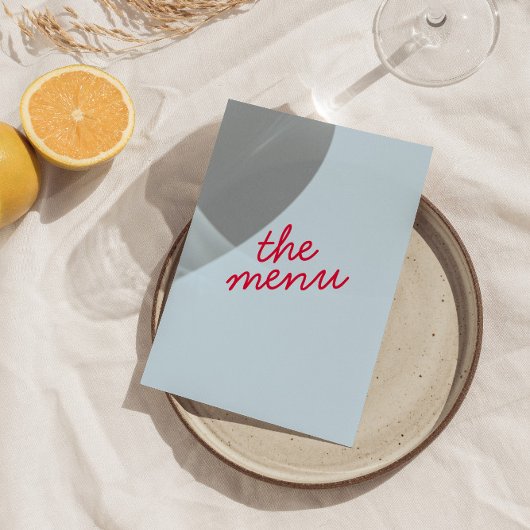 Retro Kleurrijke Heldere Funky Moderne Trendy Brui Menu