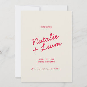 Retro Kleurrijke Heldere Funky Unieke Moderne Brui Save The Date