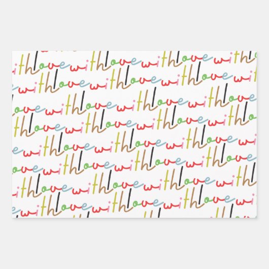 Retro kleurrijke moderne vrolijke kerstvakantie inpakpapier vel (Voorkant 3)