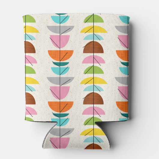 Retro Kleurrijke Nesten Koelbox Blikjeskoeler (Achterkant)