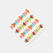 Retro Kleurrijke Nesten Papieren servetten (Hoek)