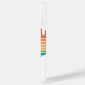 Retro Kleurrijke Rainbow Stripe Sunset Case-Mate iPhone Case (Achterkant / Links)